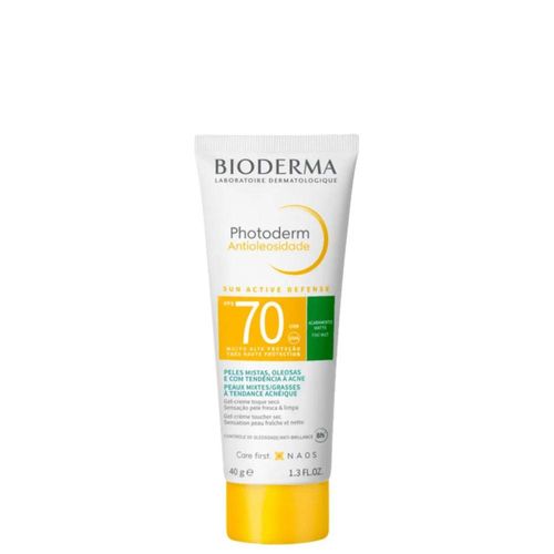 Protetor Solar Facial Bioderma Photoderm Antioleosidade FPS 70 Sem Cor 40g