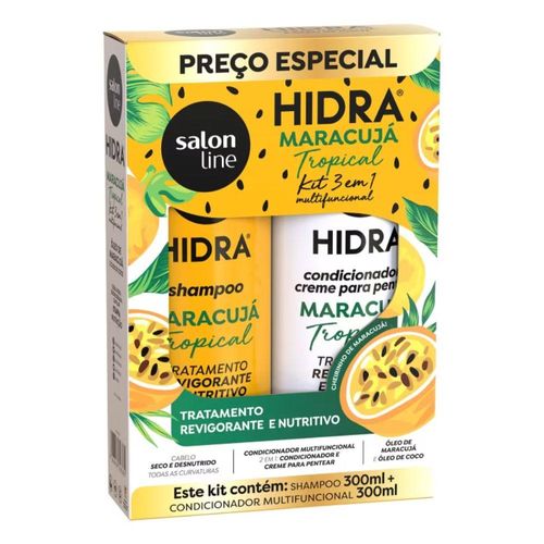 Kit Salon Line Hidra Maracujá com Shampoo 300ml + Condicionador 300ml