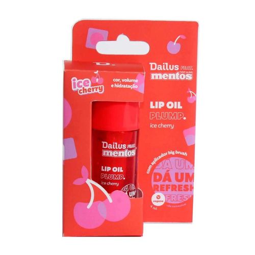 Gloss Labial Lip Oil Plump Ice Dailus Feat. Mentos Cherry 4ml