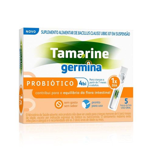 Probiótico Tamarine Germina 4Bi com 5 Frascos com 5ml