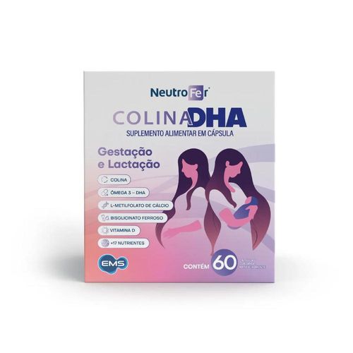 Neutrofer Colina DHA para Gestantes com 60 Cápsulas