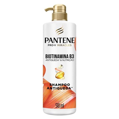 Shampoo Antiqueda Pantene Pro-V Miracles Biotinamina B3 Antiqueda & Nutrição 510ml
