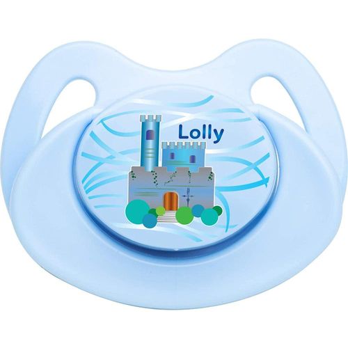 Chupeta Borboleta Zoo Lolly Silicone Azul com 1 Unidade