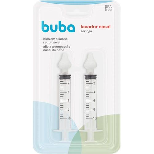Buba Lavador Nasal Seringa com Bico de Silicone com 2 Unidades