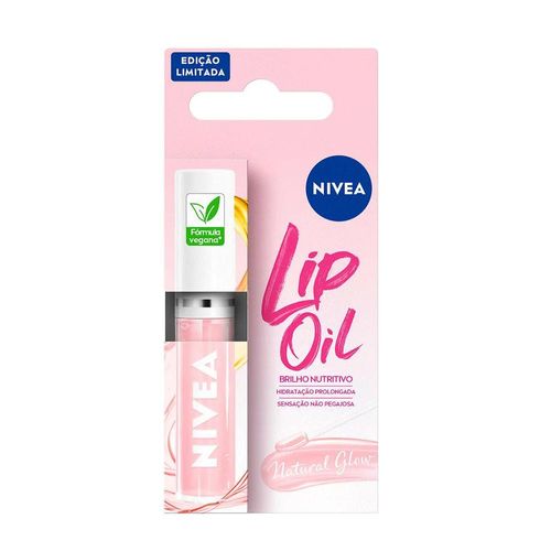 Brilho Labial Nutritivo Nivea Lip Oil Natural Glow 5,5ml
