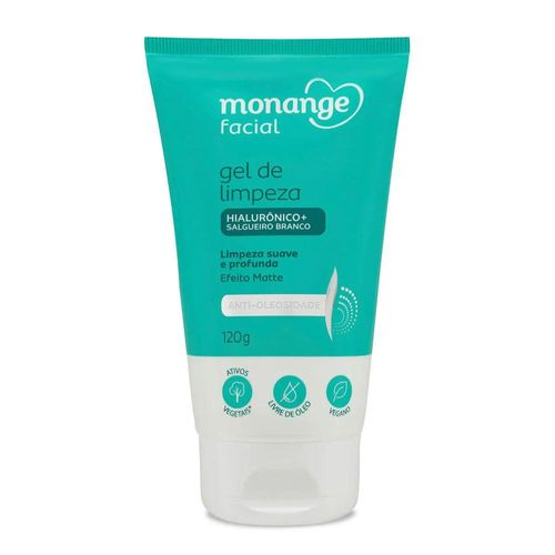 Gel de Limpeza Monange Facial Anti-Oleosidade 120g