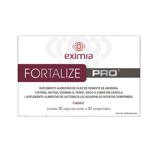 Exímia Fortalize Pro com 30 Comprimidos + 30 Cápsulas