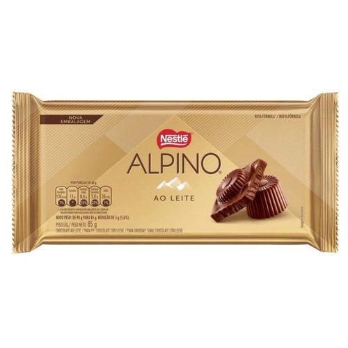 Barra de Chocolate Alpino Nestlé 85g