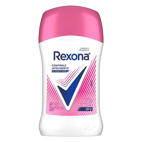Desodorante Antitranspirante Stick Rexona Powder Dry Feminino 72h 45g