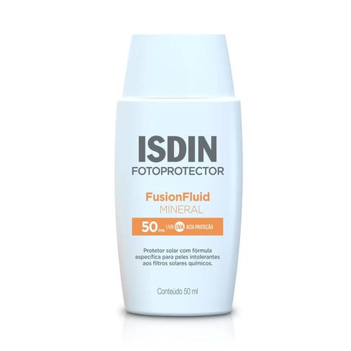Protetor Solar Facial Fluído FPS 50 Fluid Mineral Isdin 50ml