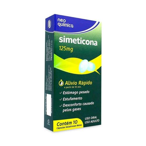 Simeticona 125mg Neo Química com 10 Cápsulas
