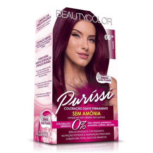 Tintura de Cabelo Puríssi Marsala Nº 66.26 Beautycolor com 1 Unidade
