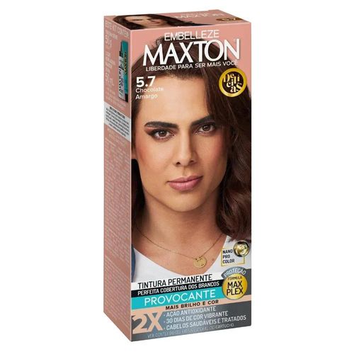 Tintura Capilar Maxton 5.7 Chocolate Amargo com 1 Unidade