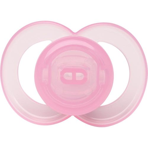Chupeta Lolly Clean Tamanho 2 Redonda Silicone Rosa com 1 Unidade