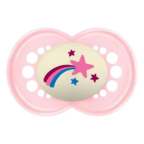 Chupeta Original Night Rosa Mam 16 Meses+ com 1 Unidade