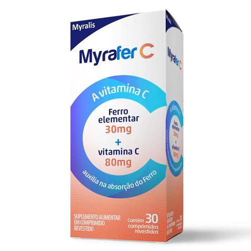 Myrafer C 80mg com 30 Comprimidos