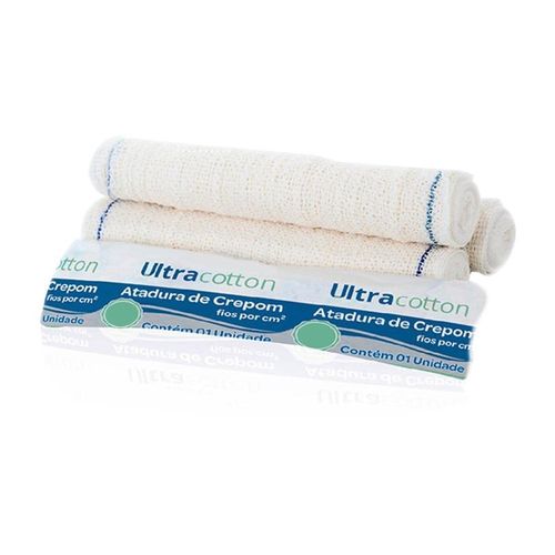Atadura de Crepom Ultracotton 13 Fios com 10cm X 1,8m com 1 Unidade