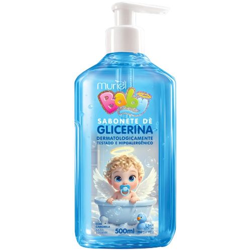 Sabonete Líquido Glicerinado Muriel Baby Azul 500ml