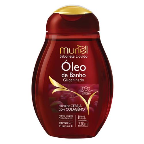 Sabonete Líquido Muriel Óleo de Banho Glicerinado Cereja e Colágeno 230ml