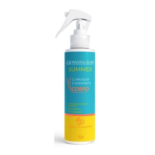 Clareador e Hidratante Giovanna Baby Summer Camomila e Macadâmia Spray 140ml