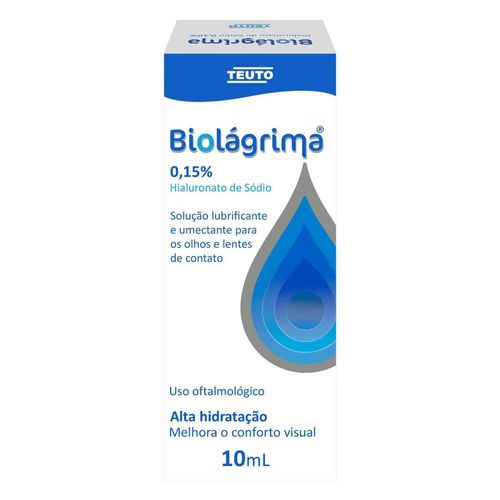 Solução Oftálmica Lubrificante Biolágrima 0.15% 10ml