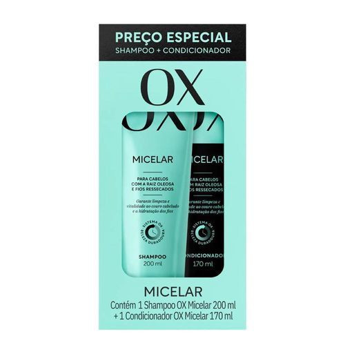 Kit Ox Micelar com Shampoo 200ml + Condicionador 170ml