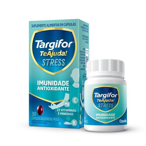 Polivitamínico Targifor Te Ajuda Stress Imunidade Antioxidante com 30 Cápsulas