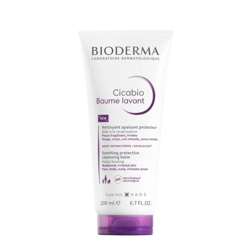 Gel de Limpeza Ultra-Reparadora Calmante Bioderma Cicabio Baume Lavant 200ml