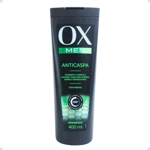 Shampoo Anticaspa Ox Men Com Mentol 400ml