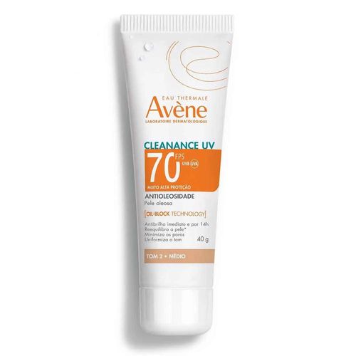 Protetor Solar Facial Avène Cleanance UV Fps 70 Médio 40g