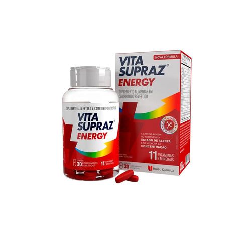 Polivitamínico Vita Supraz Energy com 30 Comprimidos