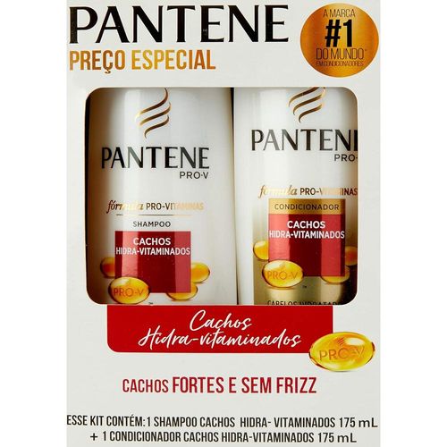 Kit Pantene Cachos Hidra-Vitaminados com Shampoo 175ml + Condicionador 175ml