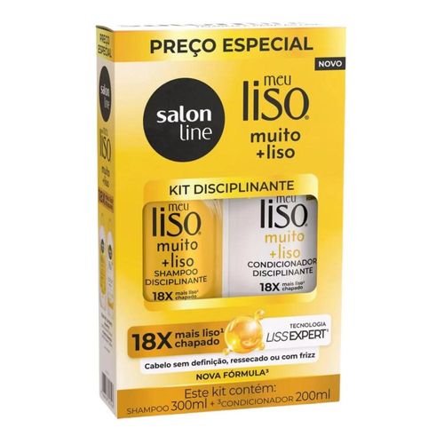 Kit Salon Line Meu Liso Muito Mais Liso com Shampoo 300ml + Condicionador 200ml