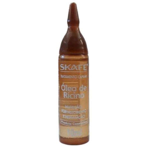 Ampola de Tratamento Capilar Skafe Óleo Rícino 10ml
