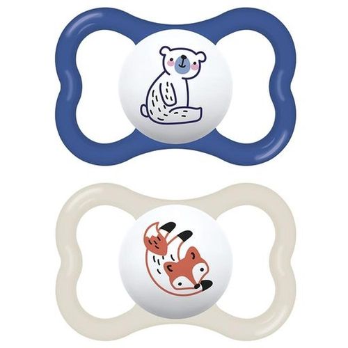 Kit Chupeta MAM Supreme Bichinhos N2 6 Meses+ Cores Sortidas com 2 Unidades