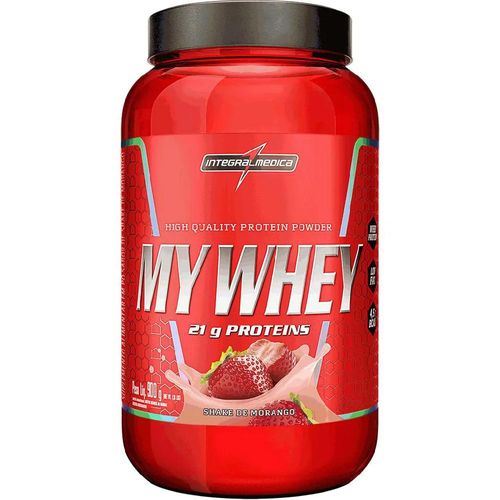 Integralmédica My Whey Sabor Shake de Morango 900g