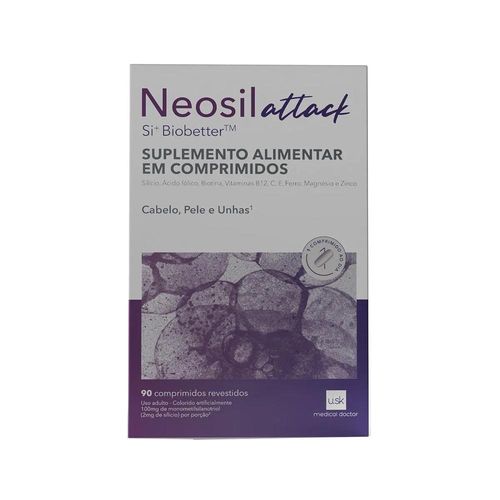 Neosil Attack Cabelos Pele e Unhas 100mg com 90 Comprimidos