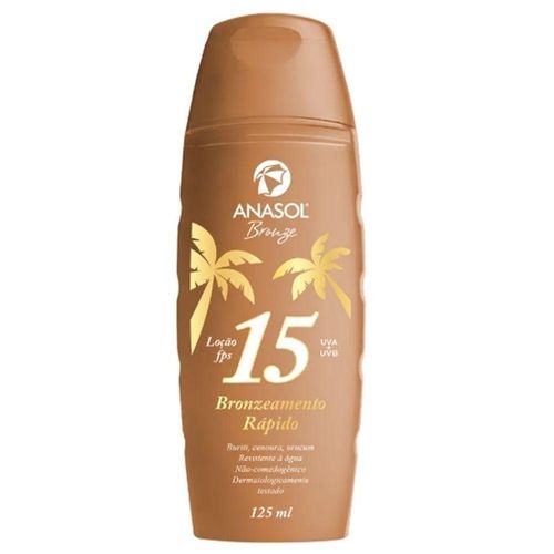 Protetor Solar Bronzeador FPS 15 Anasol 125ml