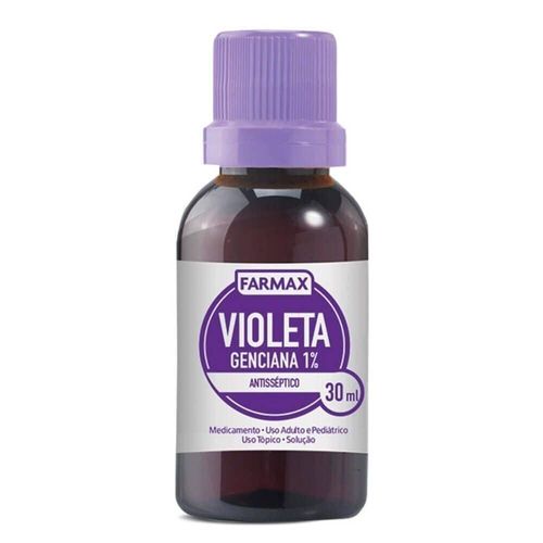 Violeta Genciana 1% Farmax Solução Antisséptica 30ml