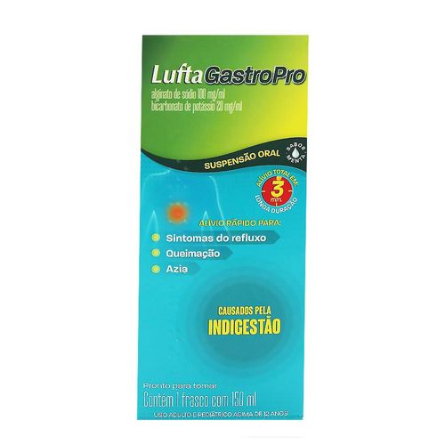 Luftagastropro 100mg/ml + 20mg/ml Suspensão de Uso Oral Frasco 150ml