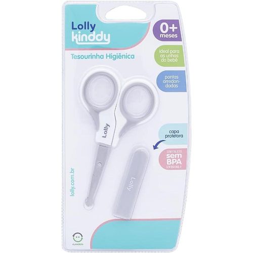 Tesoura Higiênica com Capa Lolly Kinddy com 1 Unidade