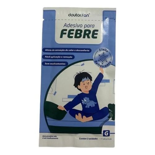 Adesivo para Febre Doutorsan Tamanho G com 2 Unidades