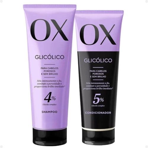 Kit Ox Glicólico com Shampoo 200ml + Condicionador 170ml