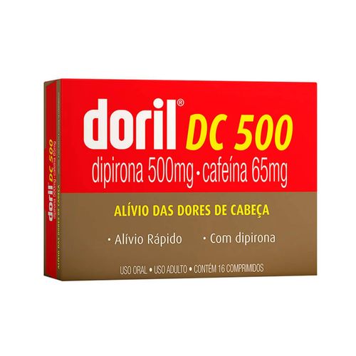 Doril Dc 500 500mg + 65mg com 16 Comprimidos