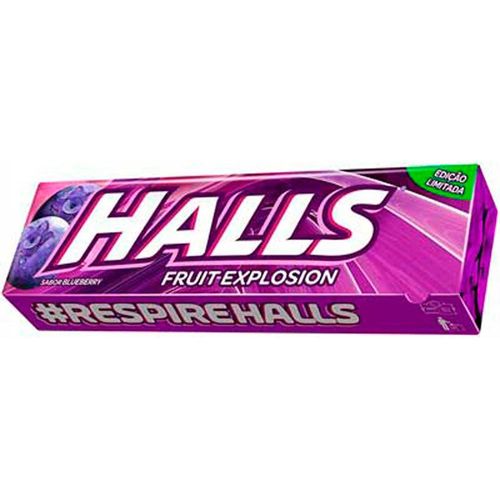 Drops Halls Fruit Explosion Sabor Blueberry 34g