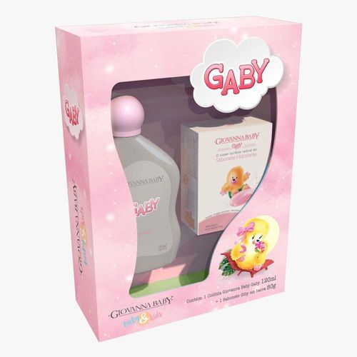 Kit Giovanna Baby Gaby com 1 Colônia 120ml + 1 Sabonete Barra Giby 80g