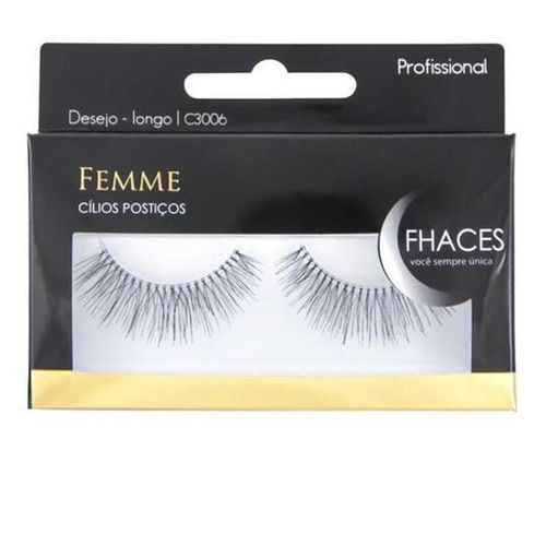 Fhaces Cílios Postiços Md3006 com 1 Par