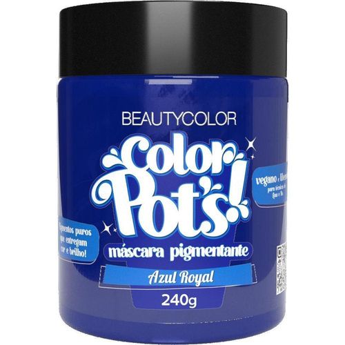 Máscara Pigmentante Beauty Color Pot'S Azul Royal 240g