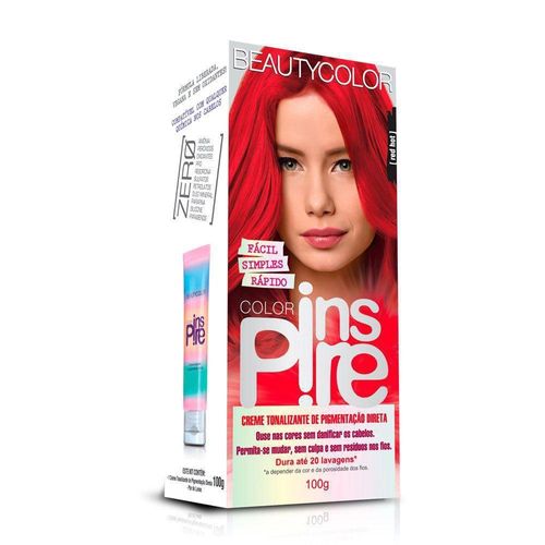 Creme Tonalizante BeautyColor Color Inspire Red Hot 100g