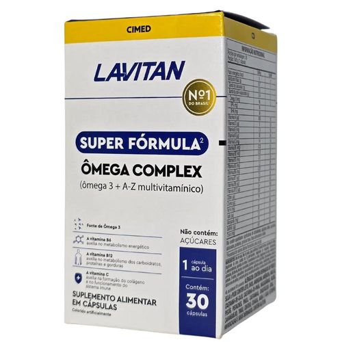 Lavitan Super Fórmula Ômega Complex Cimed com 30 Cápsulas